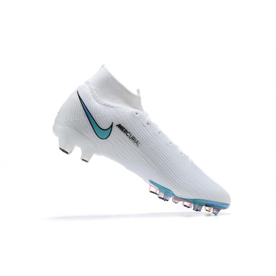 Kopačky Nike Superfly VII 7 Elite SE FG Bílý LightRůžový LightModrý High-top Kopačky Nike Superfly VII 7 Elite SE FG Bílý LightRůžový LightModrý High-top