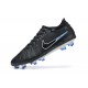 Kopačky Nike Tiempo Legend 10 Elite FG Černá Modrý Kopačky Nike Tiempo Legend 10 Elite FG Černá Modrý