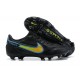 Kopačky Nike Tiempo Legend 9 Elite FG Černá Modrý Žlutý Low-top Kopačky Nike Tiempo Legend 9 Elite FG Černá Modrý Žlutý Low-top