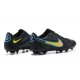 Kopačky Nike Tiempo Legend 9 Elite FG Černá Modrý Žlutý Low-top Kopačky Nike Tiempo Legend 9 Elite FG Černá Modrý Žlutý Low-top