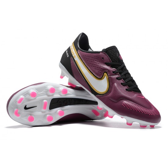 Kopačky Nike Tiempo Legend 9 Elite FG Low-Top Nachový Bílý Kopačky Nike Tiempo Legend 9 Elite FG Low-Top Nachový Bílý