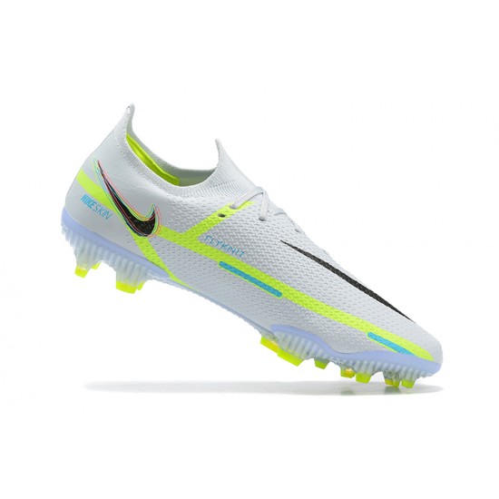 Kopačky Nike Phantom GT2 Elite FG Bílý Černá Žlutý Růžový Modrý Low-top Kopačky Nike Phantom GT2 Elite FG Bílý Černá Žlutý Růžový Modrý Low-top