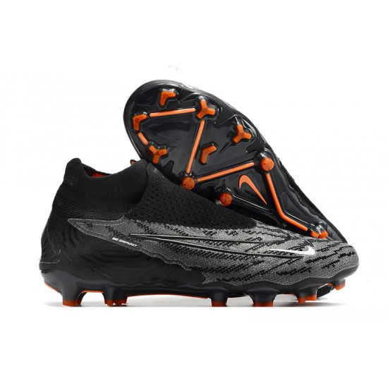 Kopačky Nike Phantom GX Elite FG Černá Oranžovýý Kopačky Nike Phantom GX Elite FG Černá Oranžovýý