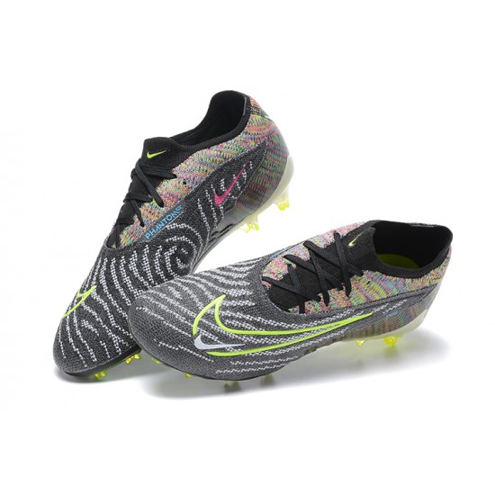Kopačky Nike Phantom GX Elite FG Černá Mixtz Zelená Low-top Kopačky Nike Phantom GX Elite FG Černá Mixtz Zelená Low-top