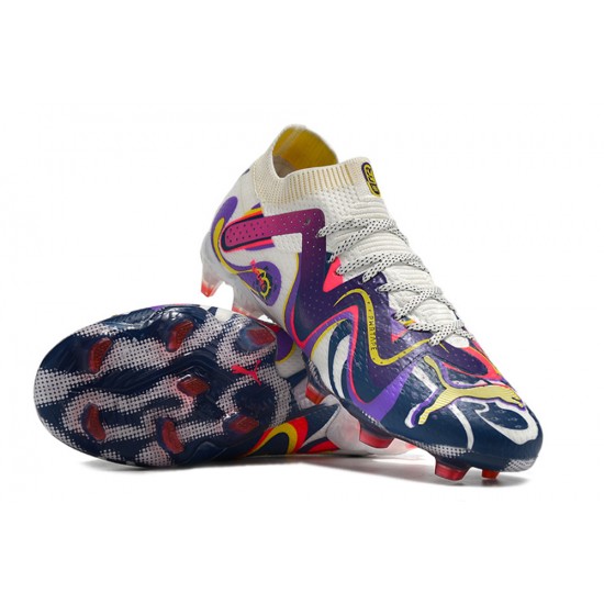 Kopačky Puma Future Ultimate FG Low-Top Bílý Černá Nachový For Kopačky Puma Future Ultimate FG Low-Top Bílý Černá Nachový For