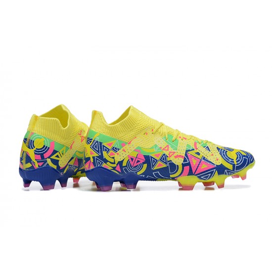 Kopačky Puma Future Ultimate FG Low-Top Žlutý Modrý Kopačky Puma Future Ultimate FG Low-Top Žlutý Modrý