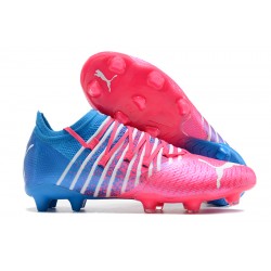 Kopačky Puma Future Z 1.3 Instinct FG Low-Top Růžový Modrý For