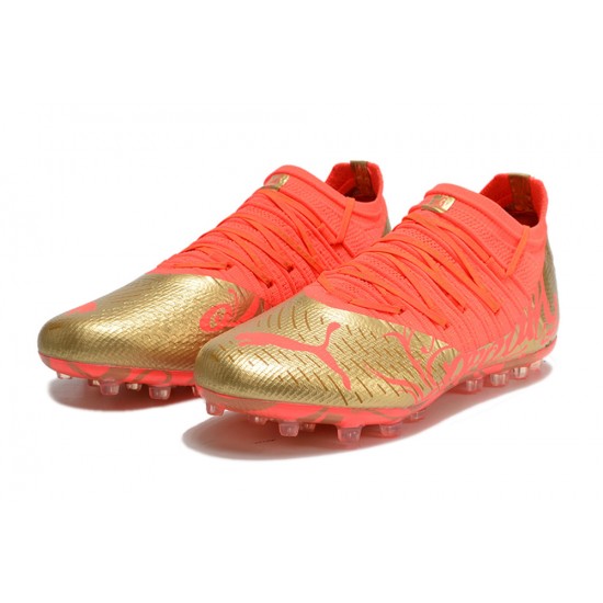 Kopačky Puma Future Z 1.3 Instinct MG Low-Top Zlato Červené For Kopačky Puma Future Z 1.3 Instinct MG Low-Top Zlato Červené For