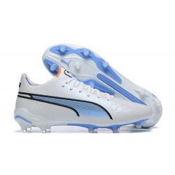 Kopačky Puma King Ultimate Icon MG Low-Top Bílý Modrý