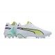 Kopačky Puma King Ultimate Icon MG Low-Top Bílý Zelená Žlutý Kopačky Puma King Ultimate Icon MG Low-Top Bílý Zelená Žlutý