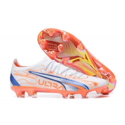Kopačky Puma Ultra Ultimate FG Low-Top Modrý Bílý Oranžovýý